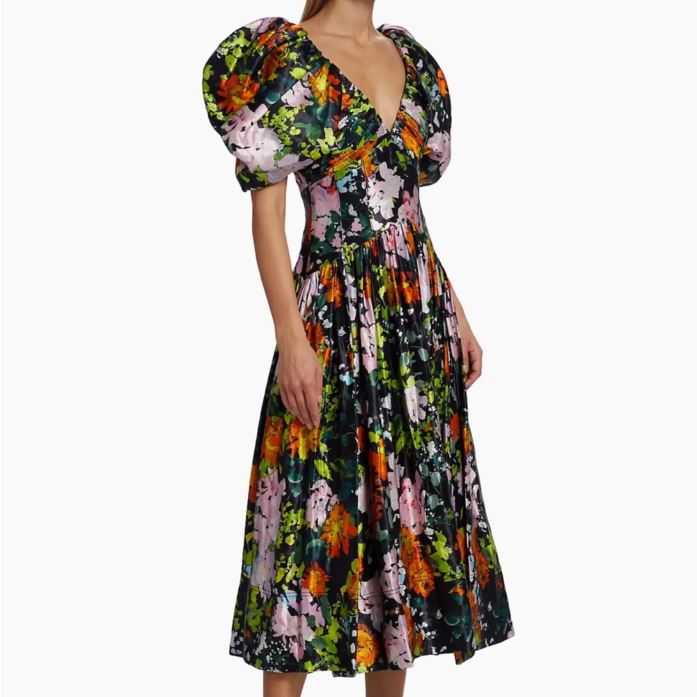Aje Gabrielle Plunge Midi Dress